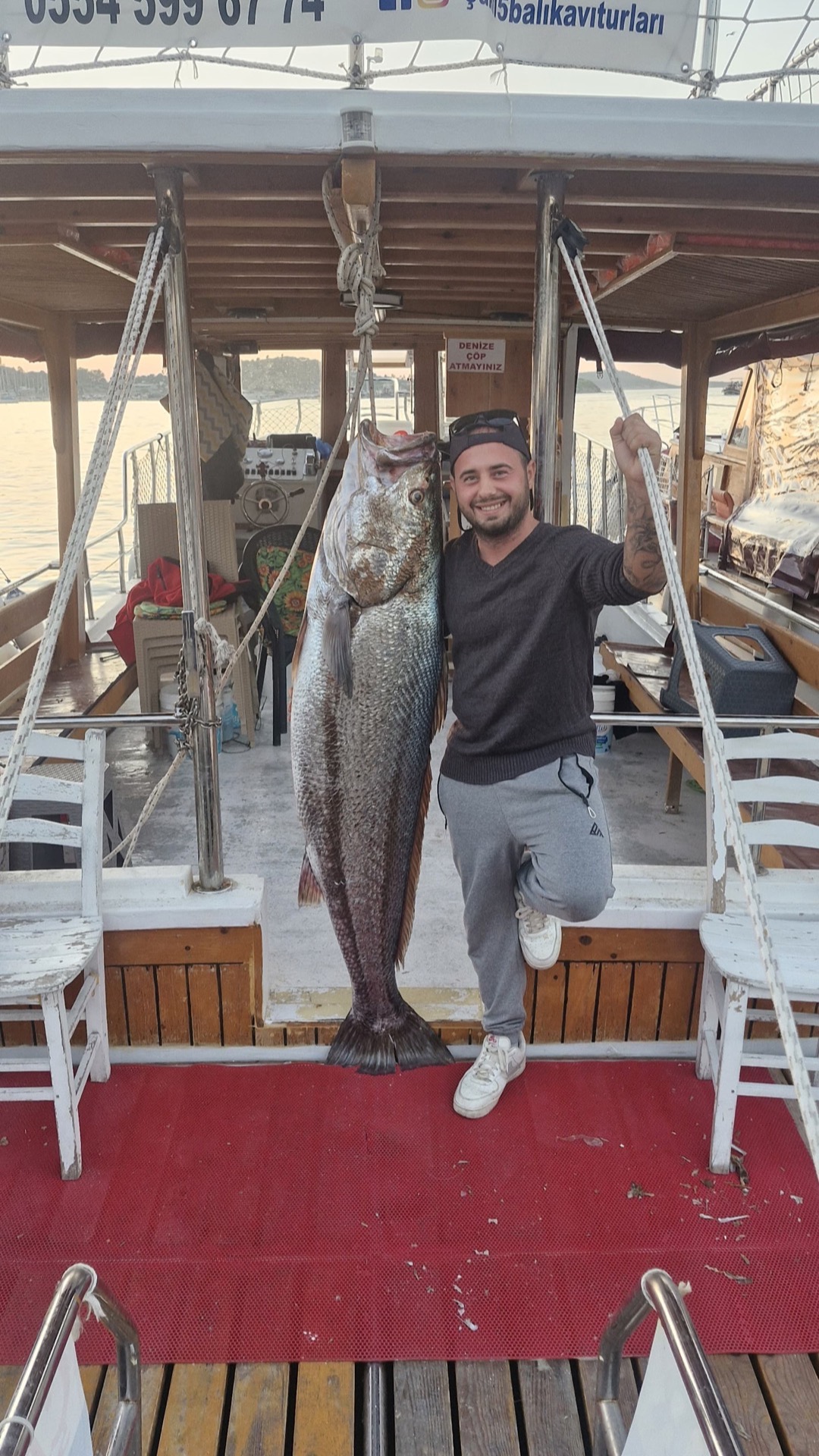 Large fish caught on the Cakil boat